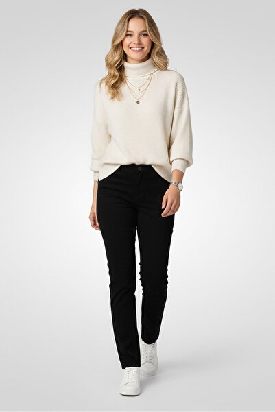 PROMOD Women Skinny Fit Solid Stretchable Skinny Pants, Black