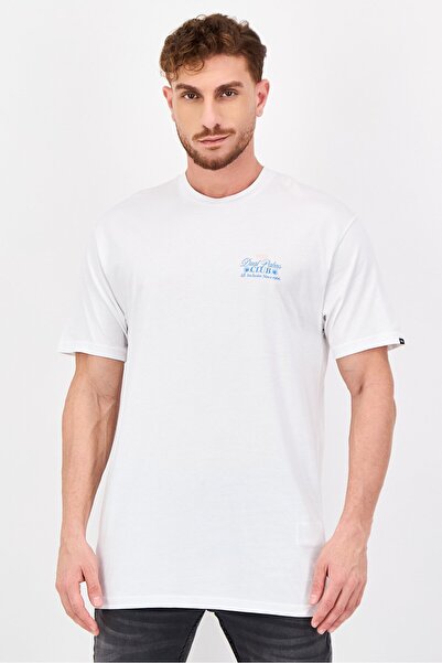 Vans Men Crew Neck Short Sleeve Brand Logo T-Shirt, White