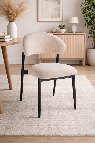 N.zone كرسي طعام عصري بتصميم أنيق وقماش مخملي فاخر – راحة مثالية ولمسة فخامة ...