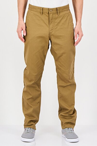 Vans Men Authentic Fit Plain Chino Pants, Tan