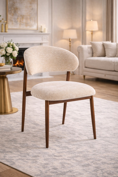 N.zone كرسي طعام عصري بتصميم أنيق وقماش مخملي فاخر – راحة مثالية ولمسة فخامة ...