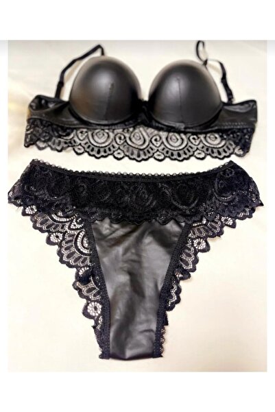 ECEM YILDIZ I Leather Support Bra Suit Size 80