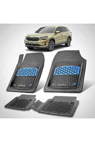 TEAMCAR Skoda Kodiaq II πατάκια συμβατά 2023+ | Μπλε