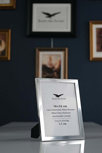 Raven Art Studio Ermitaj 18x24 cm Inox Silver Picture Photo Document Πλαίσιο ...