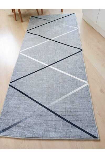 Ardizayn Ζιγκ ζαγκ (Γκρι) - Αντιολισθητικό , Βαμβάκι Υφαντό Βάση (80x150 εκ.)...