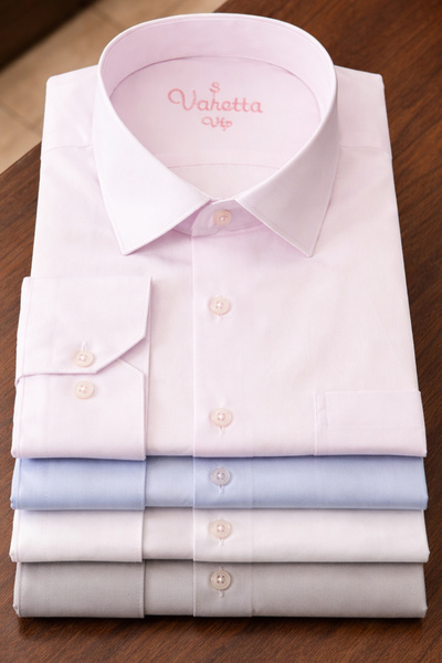 Varetta Ανδρικό ροζ πουκάμισο μακρυμάνικο απλό Με τσέπες Βαμβάκι κλασικό άνετ...