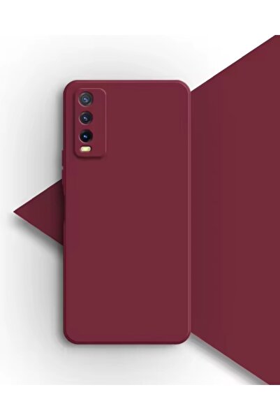 vivo Burgundy Silicone Case for Y20 / Y20i / Y20S / Y11S – Flexible and Elega...
