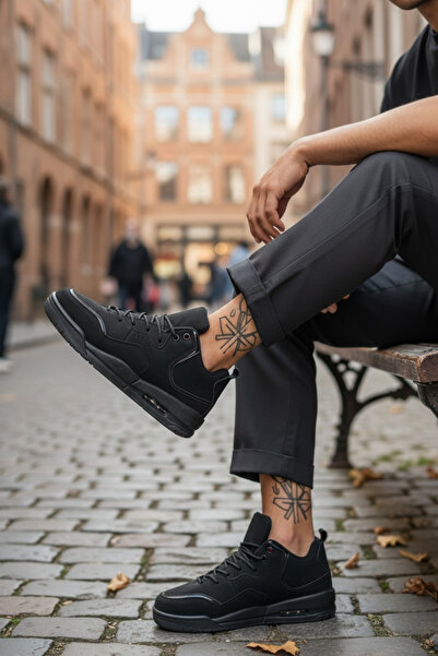 casualshoes Men's simple sneakers made of eco- Leather X5919