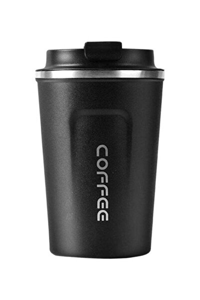 LIXADA Stainless Steel Insulated Thermal Coffee Cup Black/Silver