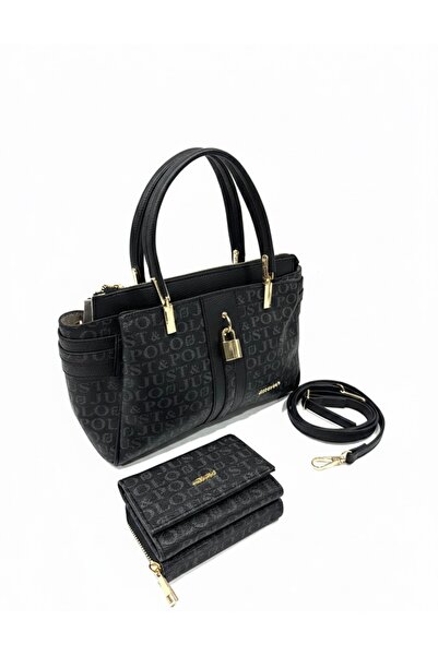 Just Polo Women's Luxury Handbag & Shoulder Bag Gold Detailed Special Design ...