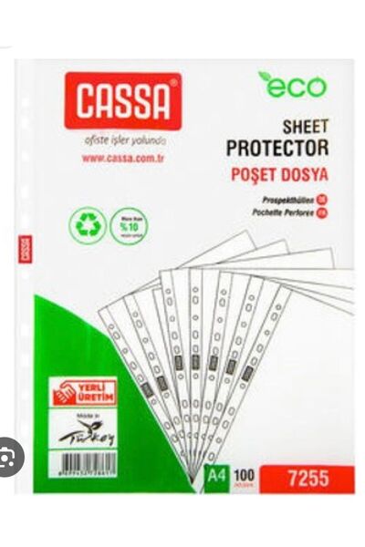 Cassa Pocket Files 10 Pack of 100 - 1000 Pieces of Pocket Files with Holes