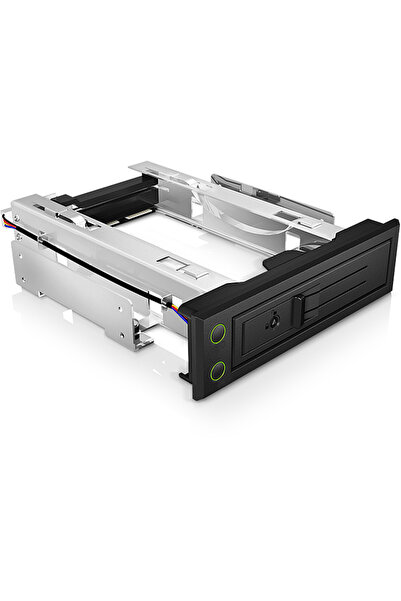 RaidSonic Rack mobil IcyBox fără tavă pentru HDD SATA/SAS de 3,5", negru