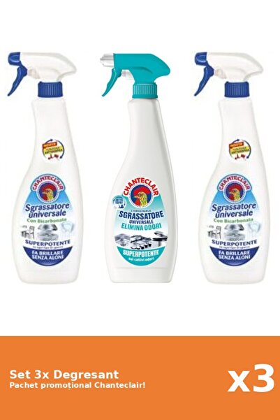Chanteclair Set 3 Degresant Chanteclair: Bicarbonat, AntiMiros