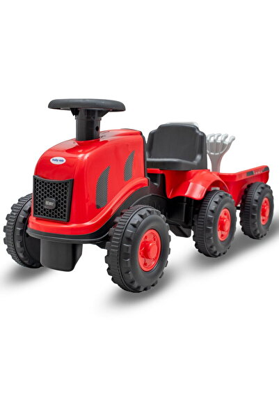Babymix Tractor pentru copii cu remorcă Benny Baby Mix Benny roșu