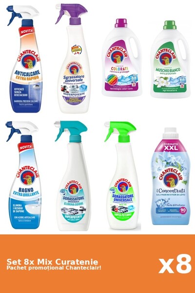 Chanteclair Set 8 Mix Curatenie Chanteclair: Lamaie, Lotus, Clasic, Color, Mo...