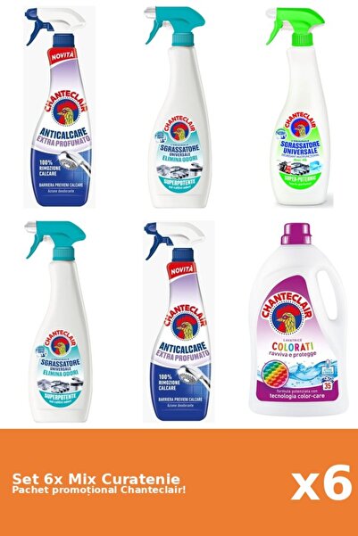 Chanteclair Set of 6 Chanteclair Cleaning Mix: Lemon, Anti-Odor, Color, Scented