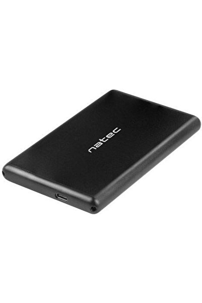 Natec Carcasă externă HDD/SSD RHINO-C pentru SATA de 2.5" - USB Tip-C, Aluminiu