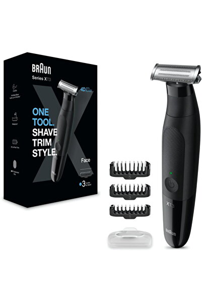 Braun Aparat hibrid de barbierit si tuns barba Series X XT3100 Wet&Dry, 3 pie...