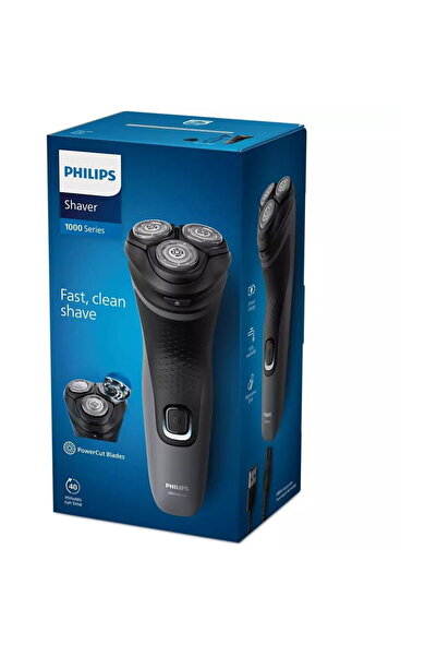 Philips Aparat de ras Shaver Seria 1000 S1142/00, barbierit umed şi uscat, fa...