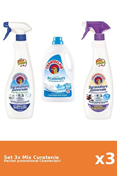 Chanteclair Set 3 Mix Curatenie Chanteclair: Bicarbonat, Lavanda
