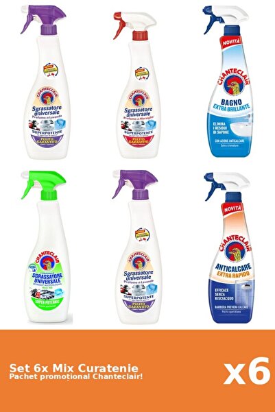 Chanteclair Set 6 Mix Curatenie Chanteclair: Lamaie, Clasic, Mosc Alb, Marsil...