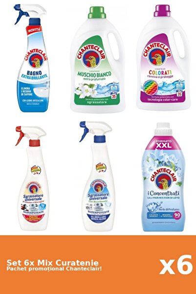 Chanteclair Set 6 Mix Curatenie Chanteclair: Bicarbonat, Lotus, Clasic, Color...