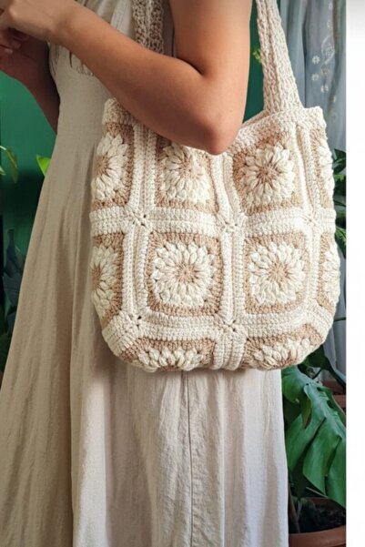 EHF LifeStyle BOHEM EL ÖRGÜSÜ MOTİF ÇANTA