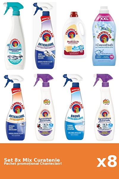 Chanteclair Set 8 Mix Curatenie Chanteclair: Lotus, Clasic, Parfumat, AntiMir...