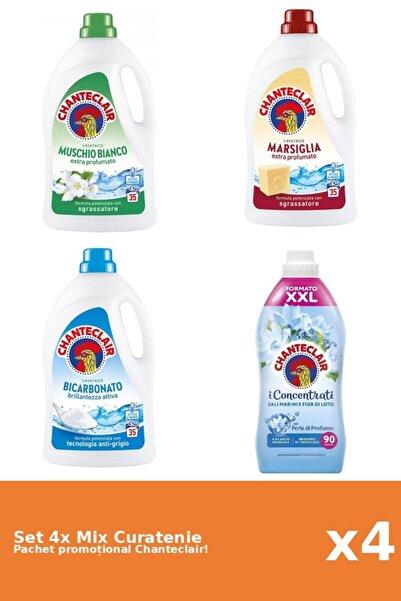 Chanteclair Set 4 Mix Curatenie Chanteclair: Bicarbonat, Lotus, Marsilia, Mos...