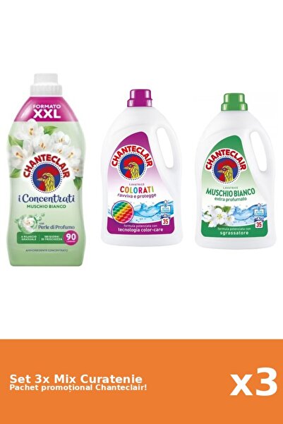 Chanteclair Set 3 Mix Curatenie Chanteclair: Color, Mosc Alb
