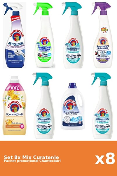 Chanteclair Set 8 Mix Curatenie Chanteclair: Lamaie, Clasic, Portocale, Parfu...