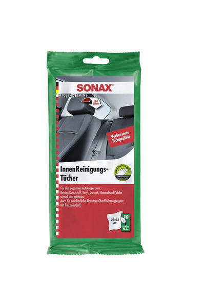 Sonax Servetele umede universale pentru suprafete interioare , 10buc