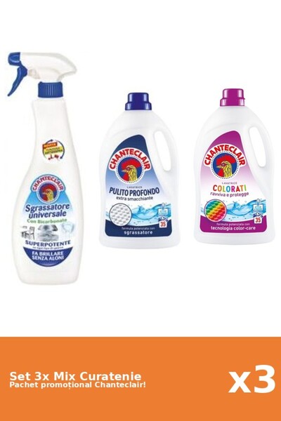 Chanteclair Set of 3 Chanteclair Cleaning Mix: Bicarbonate, Classic, Color