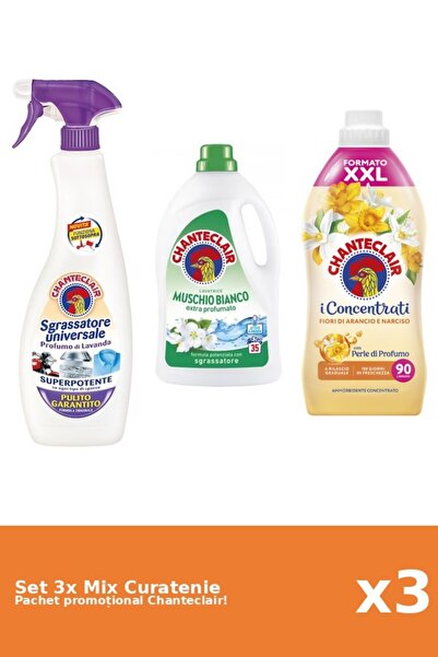 Chanteclair Set 3 Mix Curatenie Chanteclair: Portocale, Mosc Alb