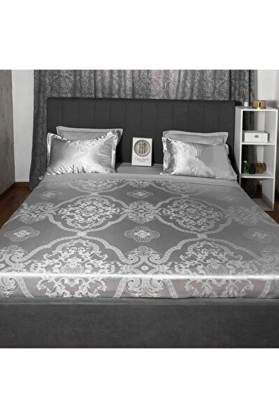 opulentmaison RoyalGrey Satin Bed Linen
