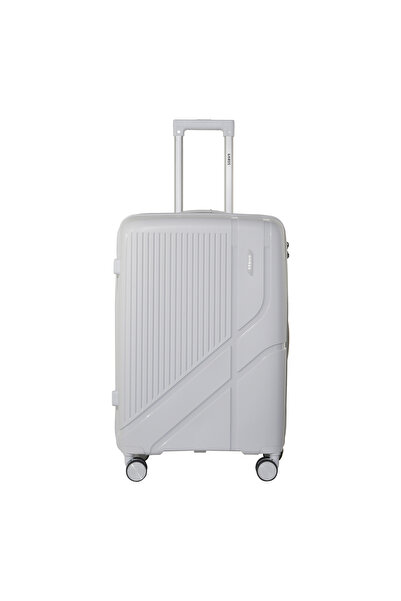 Kairos 28 Inch Light Gray Luggage Bag | Polypropylene & Lightweight, Scratch ...