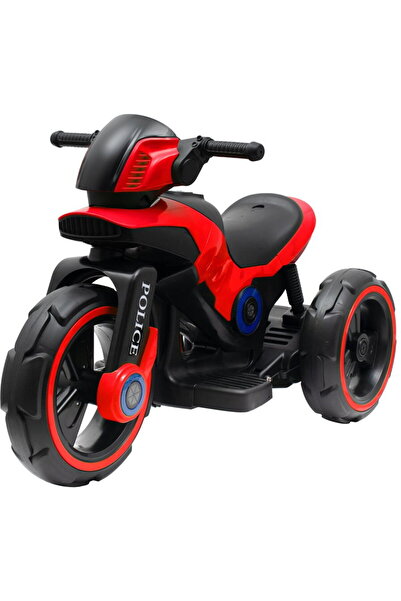 Babymix Motocicletă electrică Baby Mix POLICE roșie