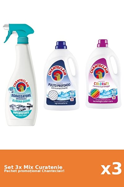 Chanteclair Set 3 Mix Curatenie Chanteclair: AntiMiros, Color, Clasic