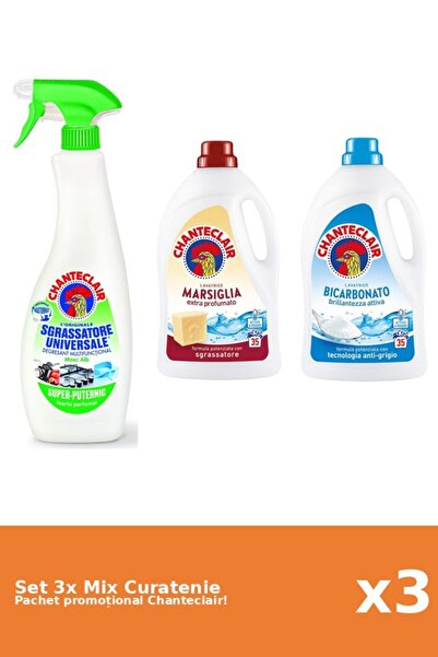 Chanteclair Set 3 Chanteclair Cleaning Mix: Lemon, Bicarbonate, Marseille