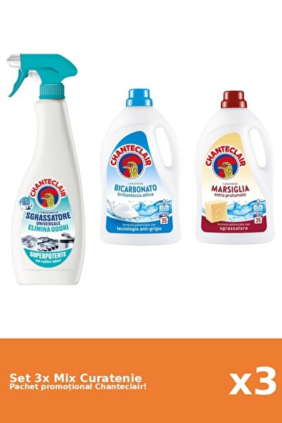 Chanteclair Set 3 Chanteclair Cleaning Mix: Bicarbonate, Anti-Odor, Marseille