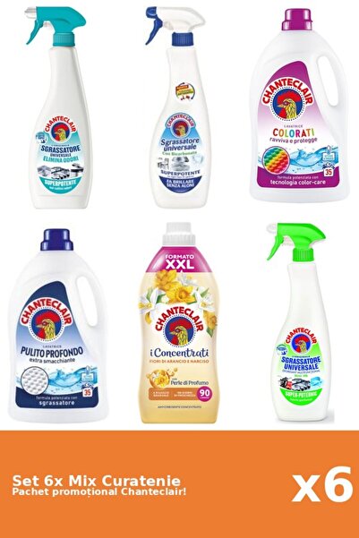 Chanteclair Set 6 Mix Curatenie Chanteclair: Lamaie, Bicarbonat, Clasic, Port...
