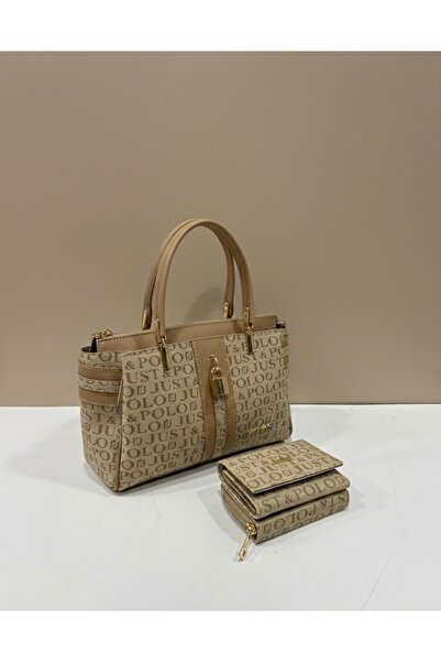 Just Polo Original Women's Hand & Shoulder Bag with Gold Detail, Special Desi...