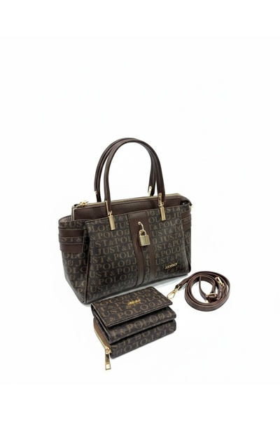 Just Polo Original Women's Hand & Shoulder Bag with Gold Detail, Special Desi...