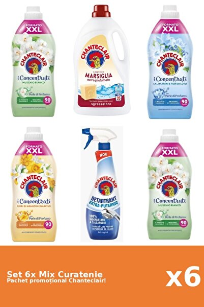 Chanteclair Set 6 Mix Curatenie Chanteclair: Lotus, Portocale, Puternic, Mosc...