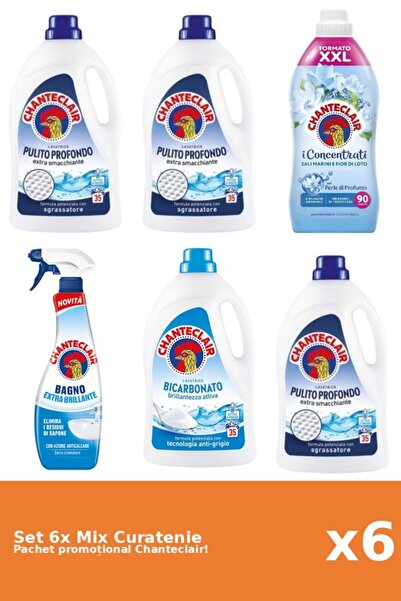 Chanteclair Set 6 Mix Curatenie Chanteclair: Bicarbonat, Lotus, Clasic