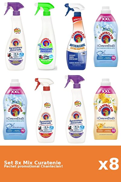Chanteclair Set 8 Mix Curatenie Chanteclair: Lamaie, Lotus, Portocale, Mosc A...