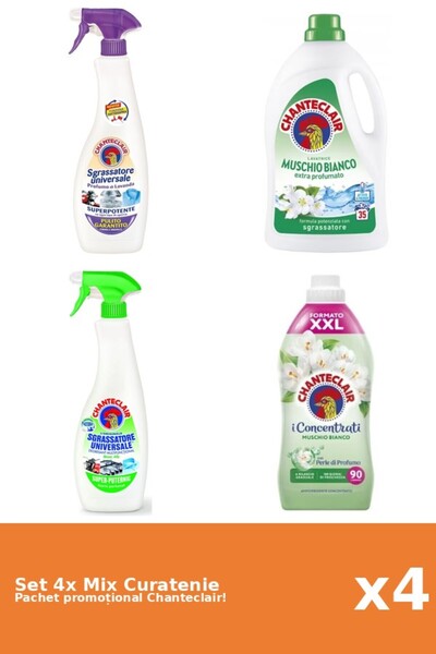 Chanteclair Set 4 Mix Curatenie Chanteclair: Lamaie, Mosc Alb