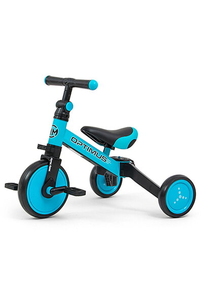 Milly Mally Tricicletă pentru copii 3 în 1 Optimus albastră