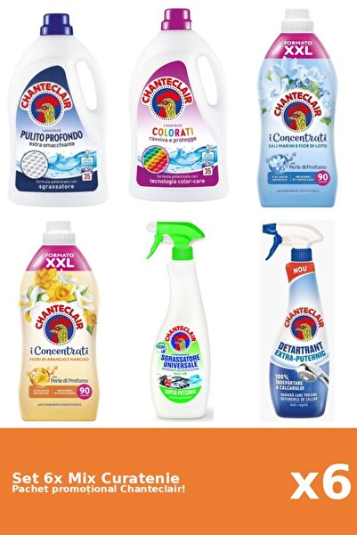 Chanteclair Set of 6 Chanteclair Cleaning Mix: Lemon, Lotus, Classic, Orange,...