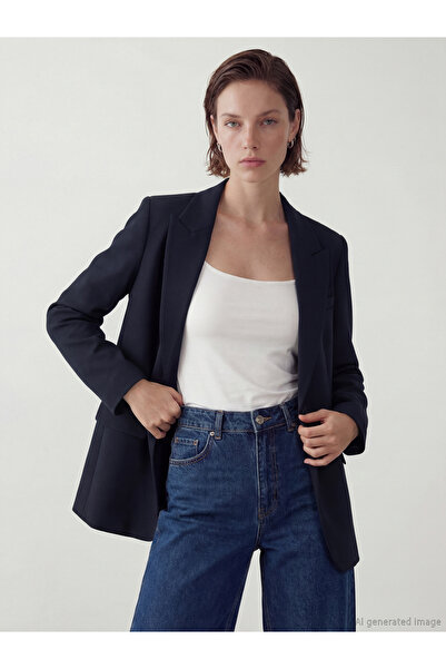 LC Waikiki Rmz Gi̇yi̇m Farkiyla Crepe Women's Blazer Jacket